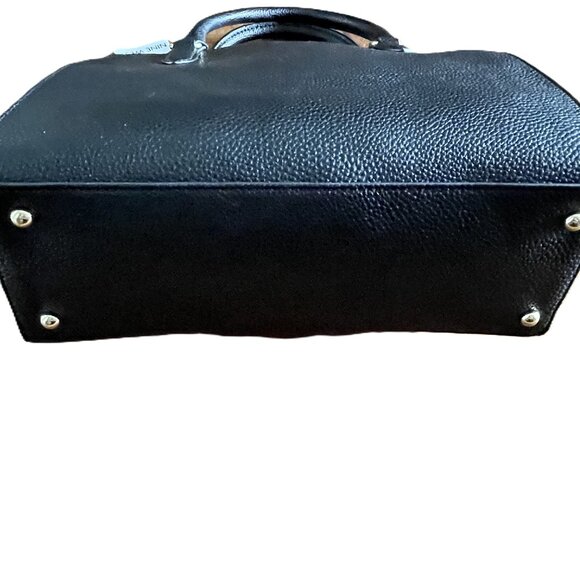 NWT Nine West Josie Jet Set Satchel Crossbody Purse Faux Leather Black - Picture 3 of 7